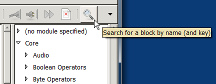 GRC Find block button
