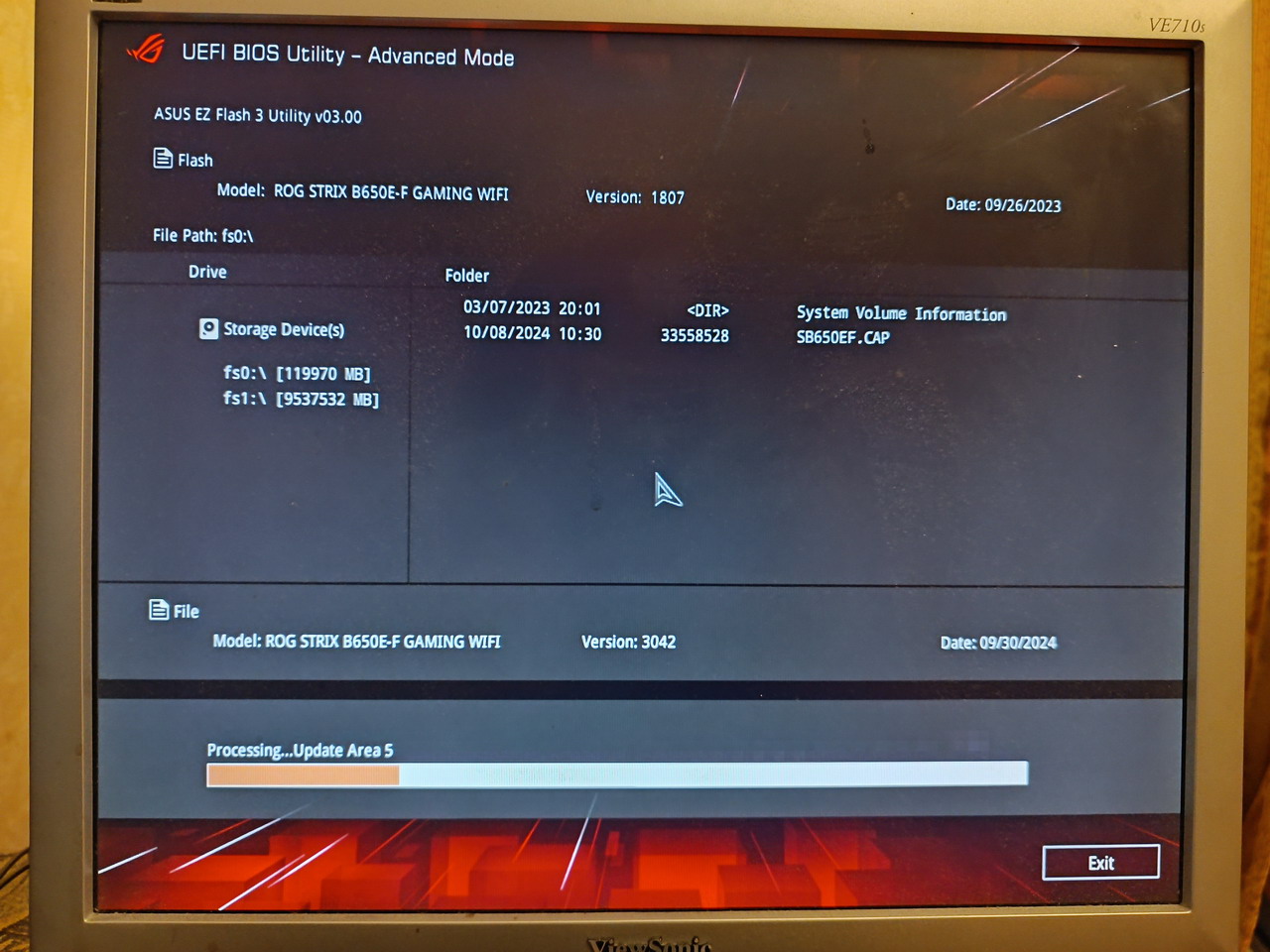 BIOS Update ROG STRIX with EZ Flash