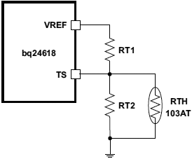BQ24618 TS resistor network