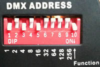 DMX-address-selection