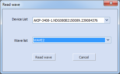 EasyWave Read wave Device List
