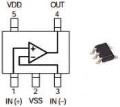 LMV331 comparator pinout SC70 SOT23