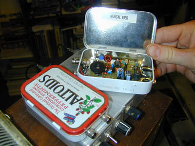 Трансивер QRP, собранный в жестяной коробочке из-под леденцов QRP Altoids