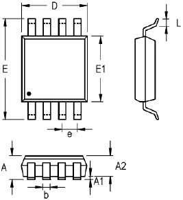 SL1051 package dimensions MSOP8