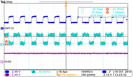 TLC59116 LED Current Set to 20mA Through REXT fig22