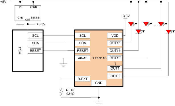 TLC59116 Typical Application fig21