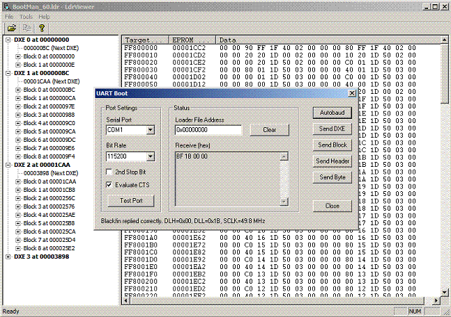 ldrviewer uart boot