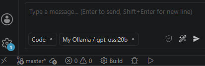 Ollama gpt oss select