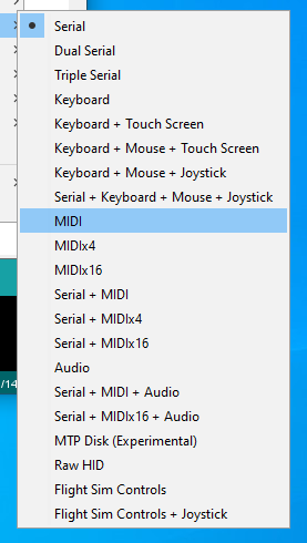 Teensy40 Arduino USB Type menu fig05