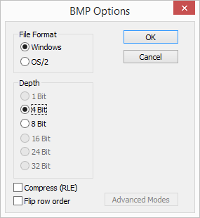 Photoshop save picture grayscale 4bit