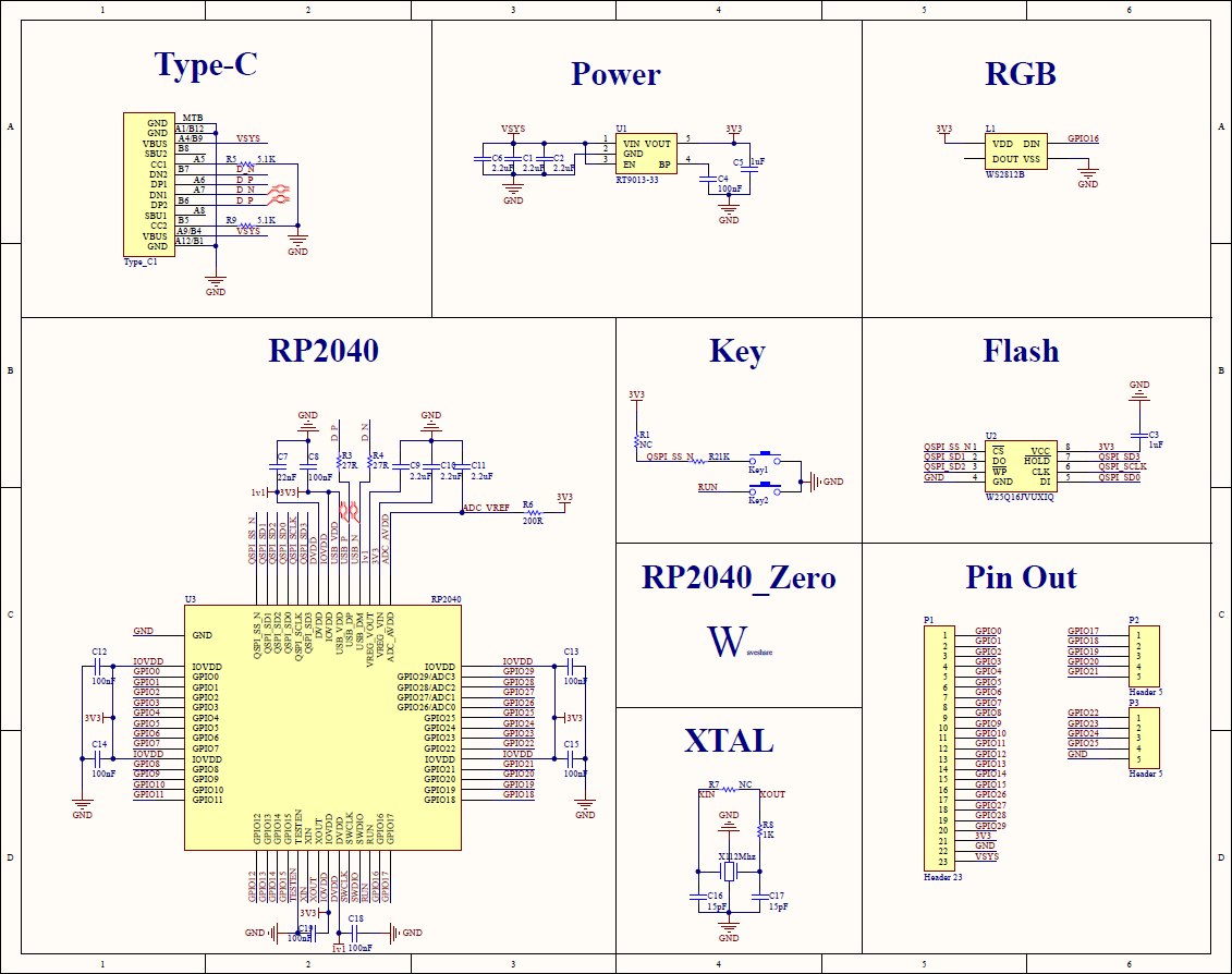 RP2040 Zero SCH