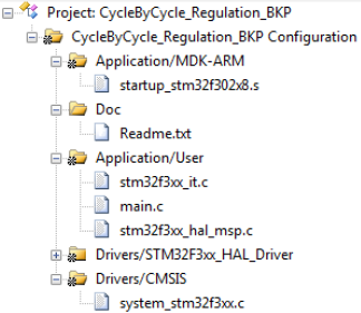 AN4776 project organization fig27