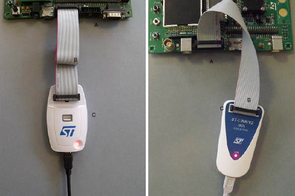 ST LINK JTAG and SWD connection fig09