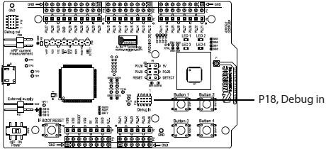 nRF51 DK debug input connector fig22