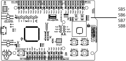 nRF51 DK disconnecting LEDs fig12