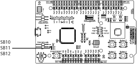 nRF51 DK protection diode bypass solder bridges fig09