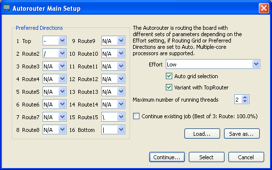 Основные настройки автотрассировщика Eagle Autorouter main setup General settings